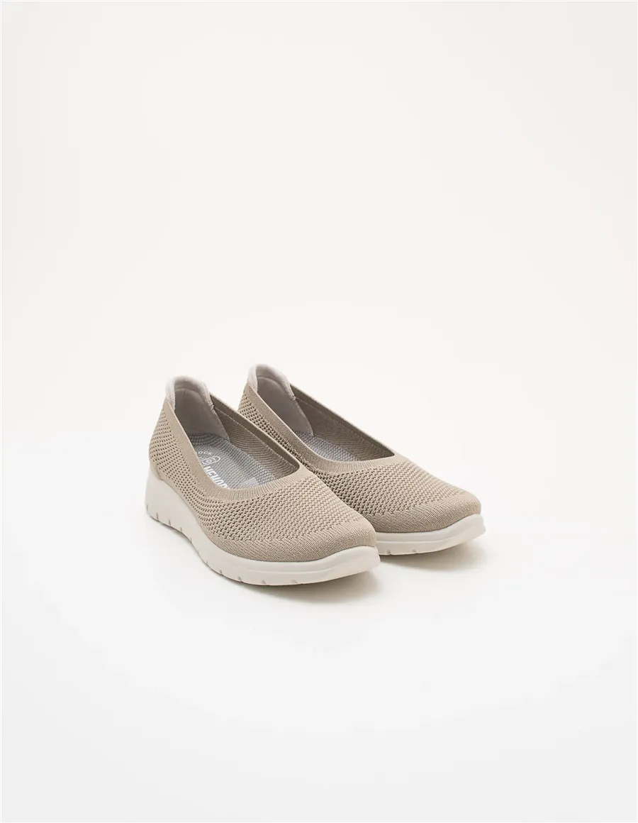 Mocassini donna Zeppa nocciola