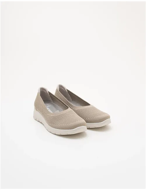 Mocassini donna Zeppa nocciola