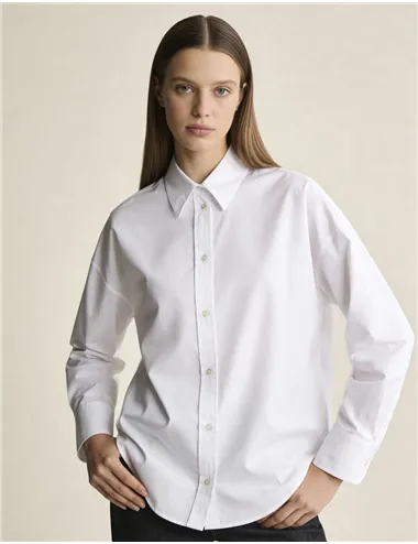 Camicia misto cotone donna Piadena bianco