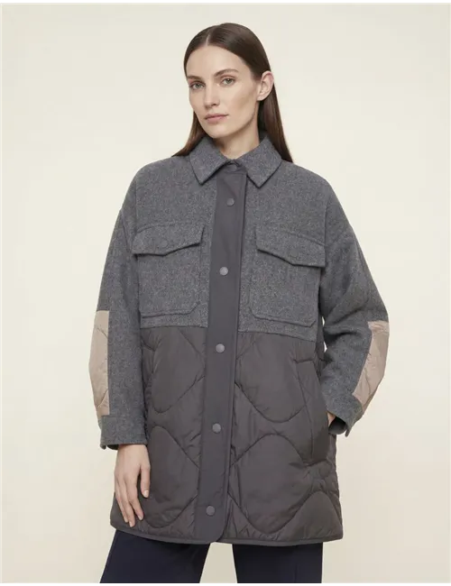 Cappotto wool blend donna Ossola grigio