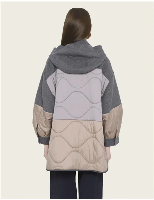 Cappotto wool blend donna Ossola grigio