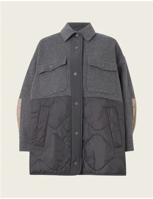 Cappotto wool blend donna Ossola grigio