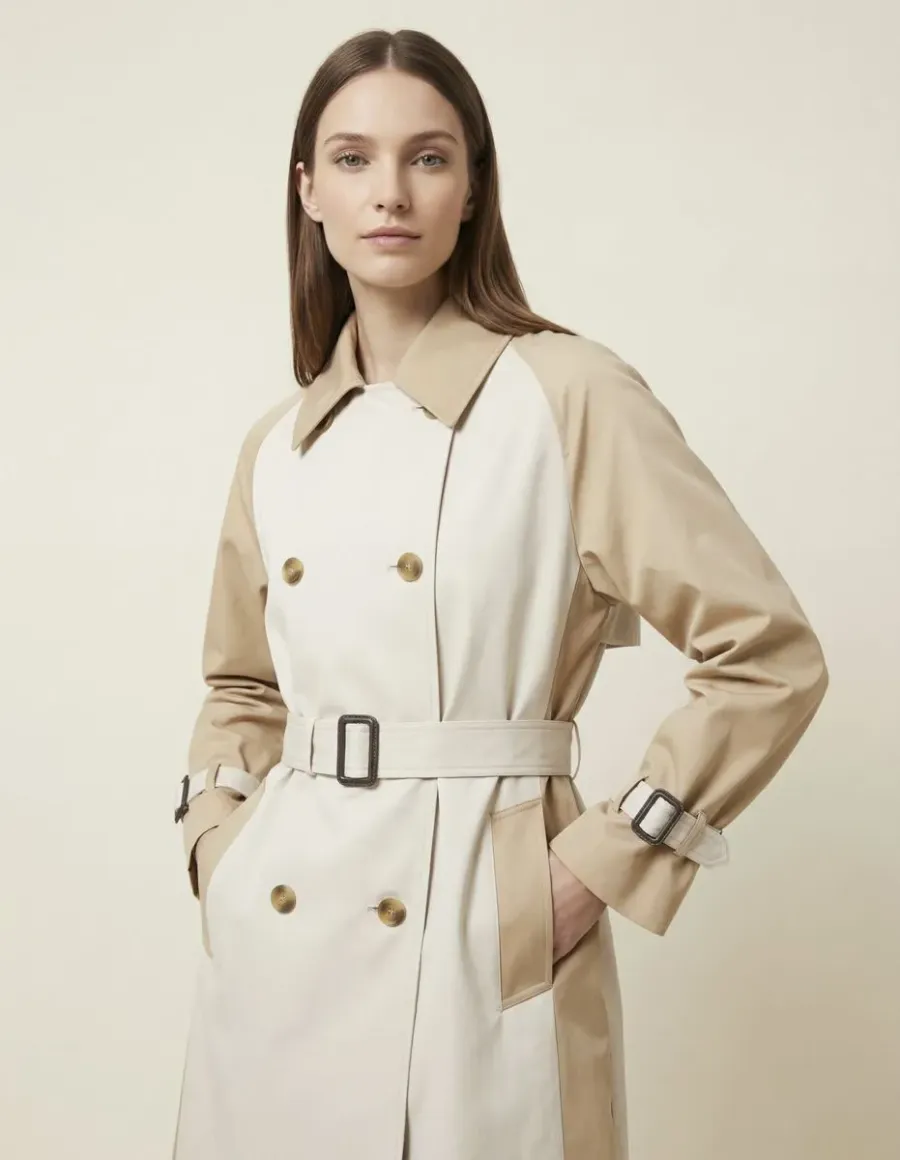 Trench doppiopetto donna Canasta beige