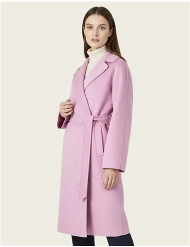 Cappotto misto lana donna Civada rosa