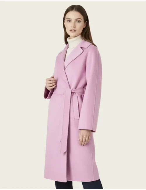 Cappotto misto lana donna Civada rosa