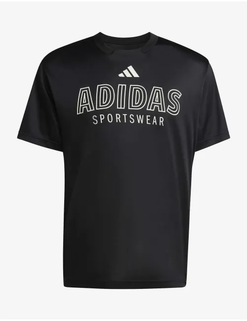 T-shirt uomo House Of Tiro Linear Graphic nero