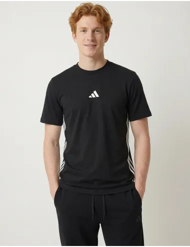 T-shirt uomo Essentials 3-Stripes nero