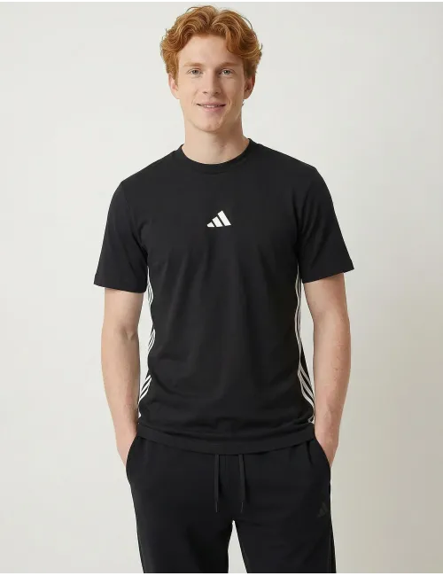 T-shirt uomo Essentials 3-Stripes nero
