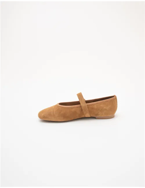 Ballerine donna suede caramello