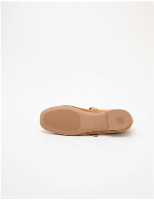 Ballerine donna suede caramello