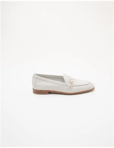 Mocassini donna pelle bianco