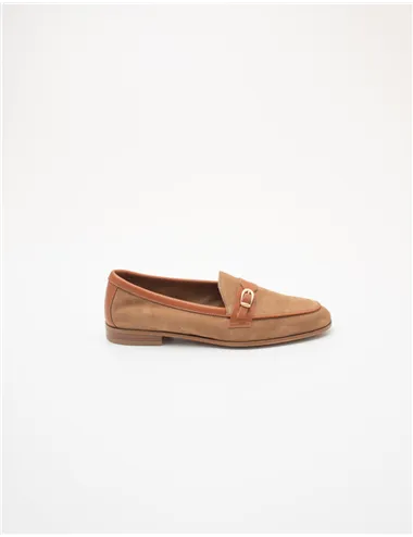 Mocassini donna suede marrone