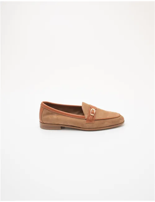Mocassini donna suede marrone