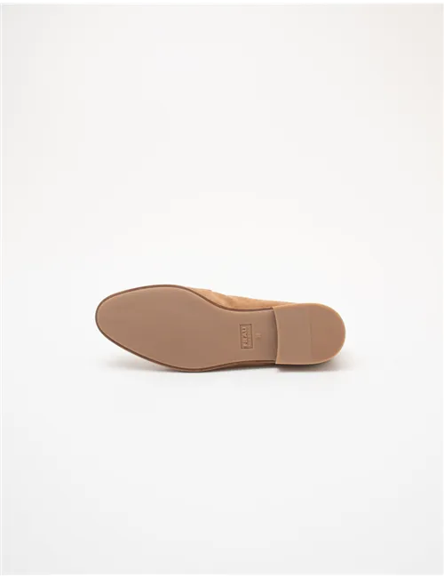 Mocassini donna suede marrone