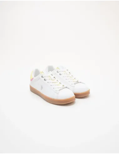 Sneakers donna Maya bianco giallo