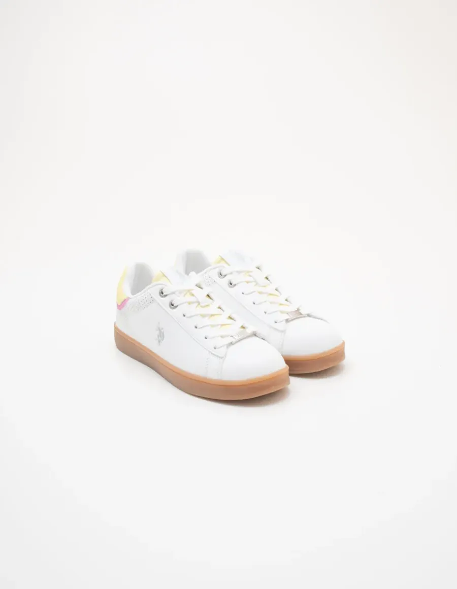 Sneakers donna Maya bianco giallo