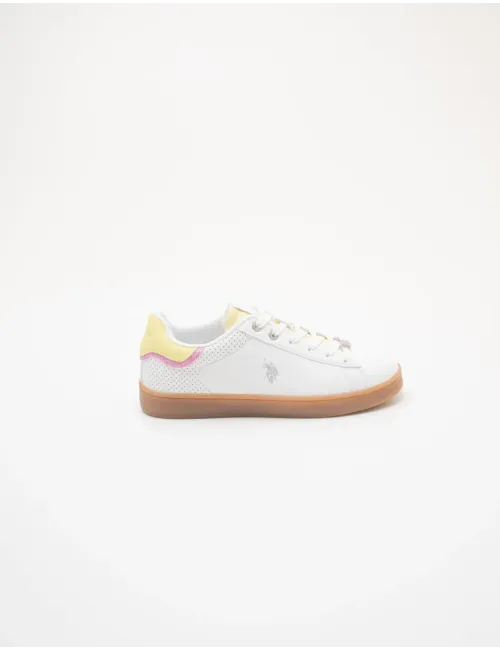 Sneakers donna Maya bianco giallo