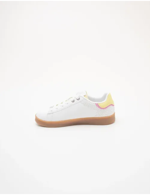 Sneakers donna Maya bianco giallo