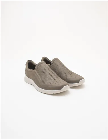 Mocassini slip-on uomo Irving verde oliva