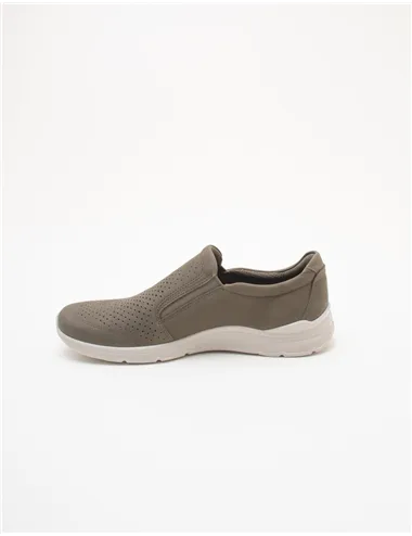 Mocassini slip-on uomo Irving verde oliva