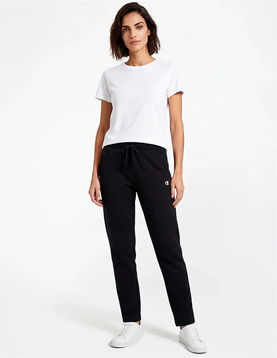 Pantaloni jogger cotone donna nero