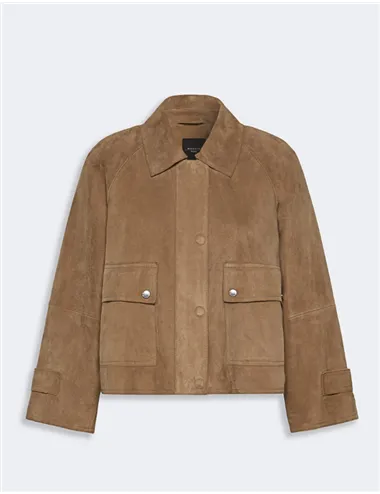 Giacca in suede donna Abito nocciola