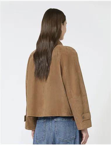 Giacca in suede donna Abito nocciola