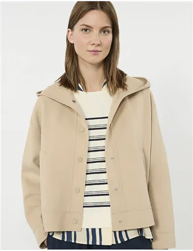 Giacca con cappuccio donna Ridente beige
