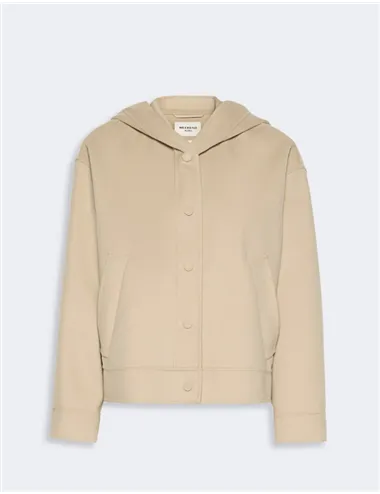 Giacca con cappuccio donna Ridente beige
