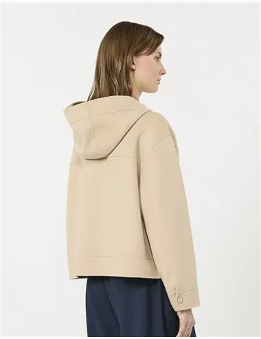 Giacca con cappuccio donna Ridente beige