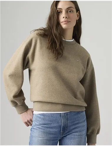 Felpa girocollo donna Everyday Crewneck grigio talpa