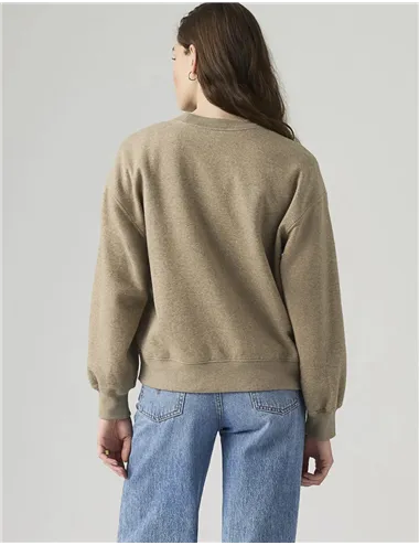 Felpa girocollo donna Everyday Crewneck grigio talpa