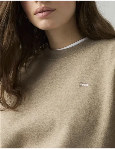Felpa girocollo donna Everyday Crewneck grigio talpa