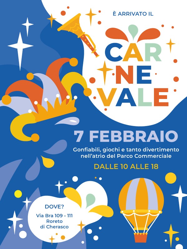 ✨ Il Carnevale arriva al Parco Commerciale